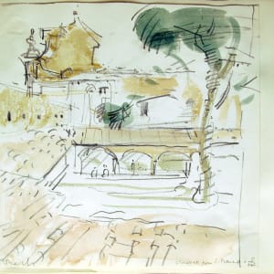 Sketchbook #1956, Florence, Gressoney, Syracuse, Aosta [June-July 1982]  Image: Florence from S. Marco, July 1982