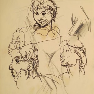 Sketchbook #1959 small ink portraits 