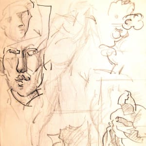 Sketchbook #1961 pencil sketches [2000] figures 