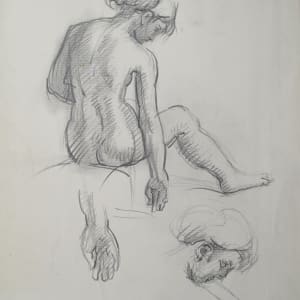 Sketchbook #1966, Drawings [1963-1984] Tempest, Daphne, Icarus by Rosemarie Beck (Rosemarie Beck Foundation) 