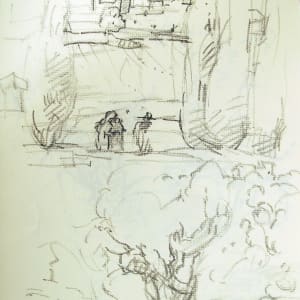 Sketchbook #1967, 12x9, Pencil [Spring 1997, April 1990] Lamporecchio, Italy  Image: April 29, 1997
