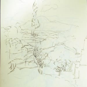 Sketchbook #1967, 12x9, Pencil [Spring 1997, April 1990] Lamporecchio, Italy  Image: April 30, 1997