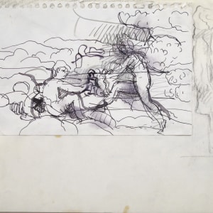 Sketchbook #1976 pencil sketches, 12x9 