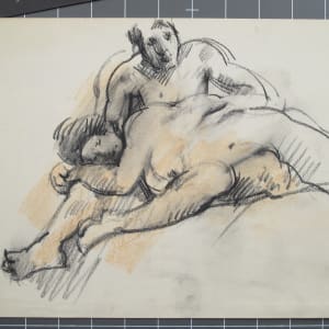 Portfolio #1981 Drawings, pastels, oils, watercolor [1963-1973] Two on a Bed, Lovers 