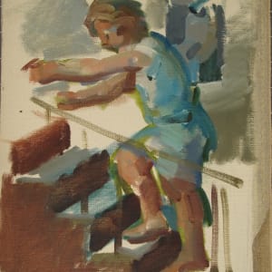 Portfolio #1991 Orpheus and Tempest oil sketches [1972-1974]  Image: #1991.05, oil on linen, unstretched, 11.5x9"