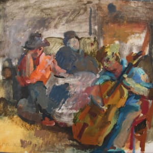 Portfolio #1991 Orpheus and Tempest oil sketches [1972-1974] by Rosemarie Beck (Rosemarie Beck Foundation)