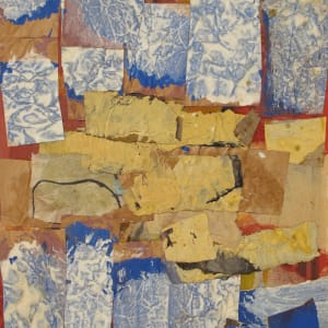 Portfolio #1993, Abstract Collages, still life, portraits [1952-1958]  Image: #1993.10, oil and collage on cardboard, 14x22.5"