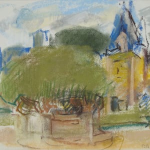 Sketchbook #1997, pastels and pencil sketches, Rochefort en terre [2001]  Image: #1997.06, 2001, pastel on paper