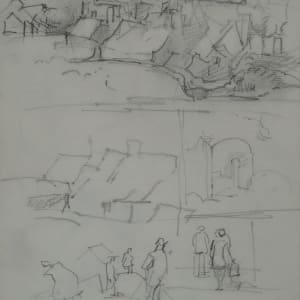 Sketchbook #1997, pastels and pencil sketches, Rochefort en terre [2001]  Image: #1997.15, June 2001, pencil on paper