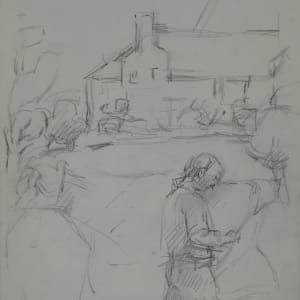 Sketchbook #1997, pastels and pencil sketches, Rochefort en terre [2001]  Image: #1997.22, June 2001, pencil on paper