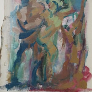 Portfolio #2000 Martha's Vineyard, Apollo & Daphne, Icarus, Studio, oils on paper and unst linen [1980-1989]  Image: #2000.24, 1984, Apollo and Daphne, oil on linen, 12x9"