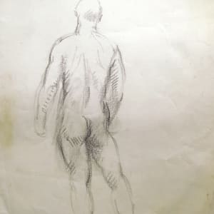 Portfolio #2004 pencil and ink sketches [1984-1998] Italy, Atalanta, figures  Image: #2004.13, pencil on paper, 9x12"