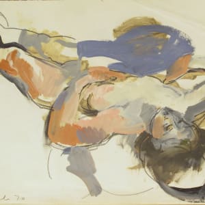 Portfolio #2008 Lovers and Orpheus drawings [1969-1971] pencil, charcoal, pastel on paper by Rosemarie Beck (Rosemarie Beck Foundation)  Image: #2008.06, from Orpheus, 1970, oil and charcoal on paper, 12x19"
