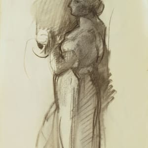 Portfolio #2008 Lovers and Orpheus drawings [1969-1971] pencil, charcoal, pastel on paper by Rosemarie Beck (Rosemarie Beck Foundation)  Image: #2008.15, 1970, 12x19"