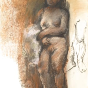 Portfolio #2008 Lovers and Orpheus drawings [1969-1971] pencil, charcoal, pastel on paper by Rosemarie Beck (Rosemarie Beck Foundation)  Image: #2008.43, 1971, pastel on paper