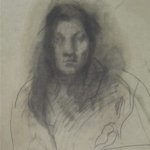 Portfolio #38 Drawings [1955-1956] charcoal, pastel, ink on newsprint and tracing paper  Image: #38.003, graphite on paper, 18x14"