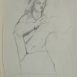 Portfolio #38 Drawings [1955-1956] charcoal, pastel, ink on newsprint and tracing paper  Image: #38.006, graphite on paper, 22x17"