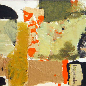 Portfolio #39 Collages [1951-1957]  Image: #39.01, Collage on cardboard, 16.5x10.5"