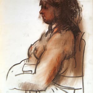 Portfolio #39 Collages [1951-1957]  Image: #39.05, pastel on paper, 17x14"