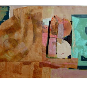 Portfolio #39 Collages [1951-1957]  Image: #39.08, collage, Study: House of Venus V, on cardboard, 22x15.75"