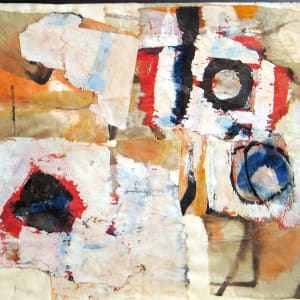 Portfolio #39 Collages [1951-1957]  Image: #39.09, collage on paper, 22.5x15.25"