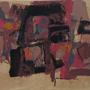 Portfolio #41 Drawings, Oils on paper & Collages [1952-1961]  Image: #41.13, Drawing 11, oil on paper, 18.5x24", 1953