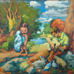 Orpheus and Eurydice "Orpheus Among the Beasts" by Rosemarie Beck (Rosemarie Beck Foundation) 