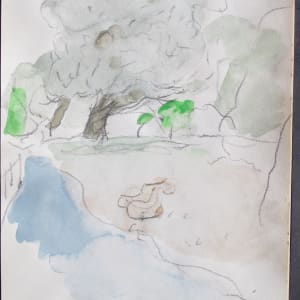 Travel Sketchbook #2047 England [May 26-28, 1971]  Image: May 26, watercolor on paper