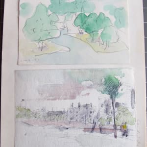 Travel Sketchbook #2049,  England [May-June 1971] Watercolor, pencil, ink  Image: June 6, 1971, watercolor and pencil on paper