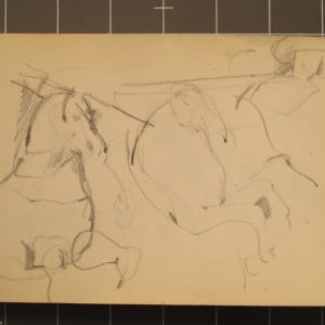 #2060, Travel Sketch Book, Italy [1960] 7.25x4.75", pencil and pastel 