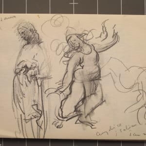 Travel Sketchbook #2058, Holland [December 1972 - January 1973]  Image: Jan 2, Eurydice by J del Sellaio, pencil on paper