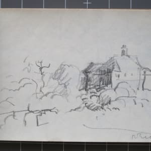 #2074 Sketchbook Cape Porpoise [August 1971] charcoal and colored pencil, 6x8" 