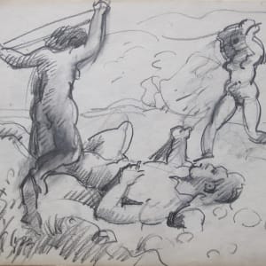 #2073 Sketchbook Orpheus [1970] pencil and charcoal, 8x10" 