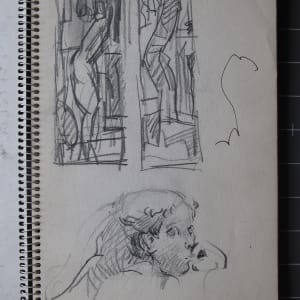 Sketchbook #2083 Royaumont, Resika, Atalanta [1985-1986] pencil and ink, 10.5x6.75" 