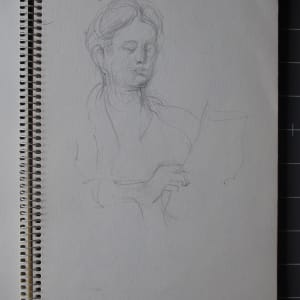 Sketchbook #2083 Royaumont, Resika, Atalanta [1985-1986] pencil and ink, 10.5x6.75"  Image: 1985, pencil on paper