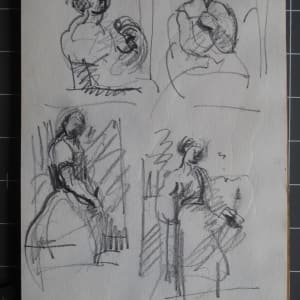 #2078 Sketchbook Orpheus [1970] ink, pencil, watercolor, 9x6" 