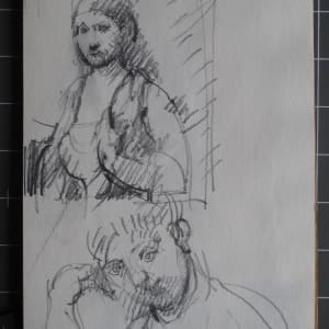 #2078 Sketchbook Orpheus [1970] ink, pencil, watercolor, 9x6" 