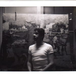 Studio on the Bay  Image: photo of Robert Phelps (artist's husband) circa late 1960s