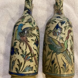 Iznik White Vase A  Image: Iznik White Vase A & B