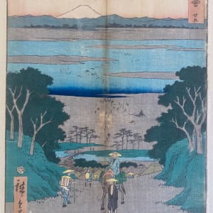 Station 25 Kanaya by Artist Hiroshige