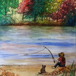 Gone Fishing by Marjorie  Cutting