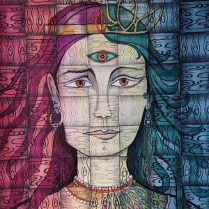 The Face of God Through a Woven Veil by Marjorie  Cutting