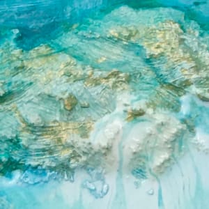 Transfiguration White with gold and Blue - Framed by Stephen Bishop 