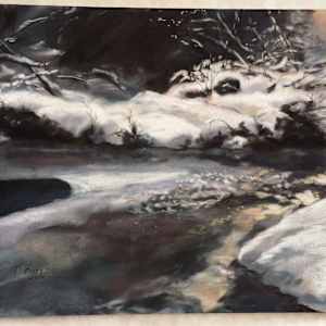 River in Winter by T Kurtz