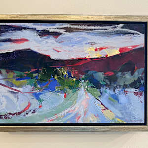 Be Brave by Judy McSween  Image: Framed in silver/black wood floater frame