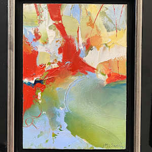 It’s Hot Outside (study for Lost and Found) by Judy McSween  Image: In silver edged floater frame