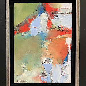 Walk With Me Through The Park (Study for Lost and Found) by Judy McSween  Image: In silver edged floater frame