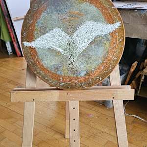 Gold Moon by April Popko 