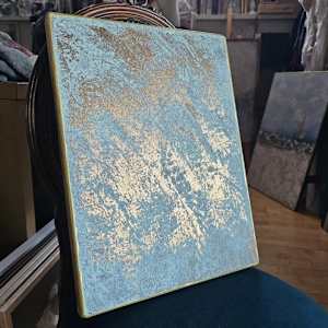 White Gold Abstraction 1 by April Popko 
