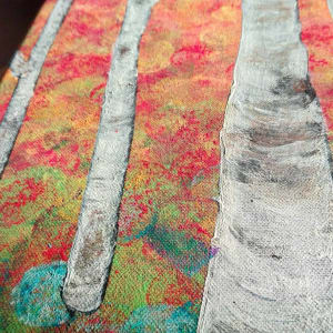 Orange Birch Forest 